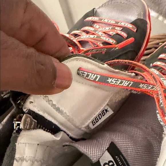 Golden Goose Deluxe Brand Slide Ice Suede Orange High-Top Sneakers - Picture 8 of 12